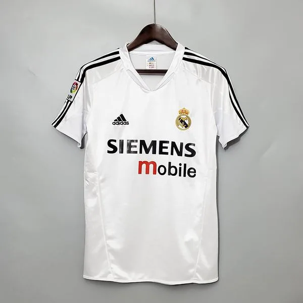 Camiseta de fútbol Real Madrid 2004/05 LOCAL MANGA CORTA VERSION FAN